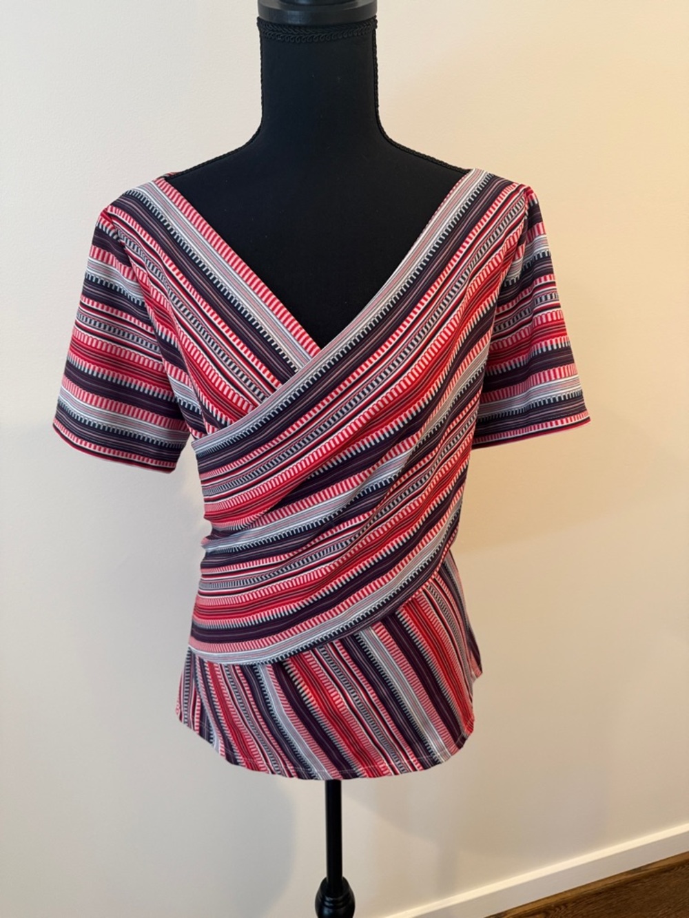 St. John Diagonal Striped Top